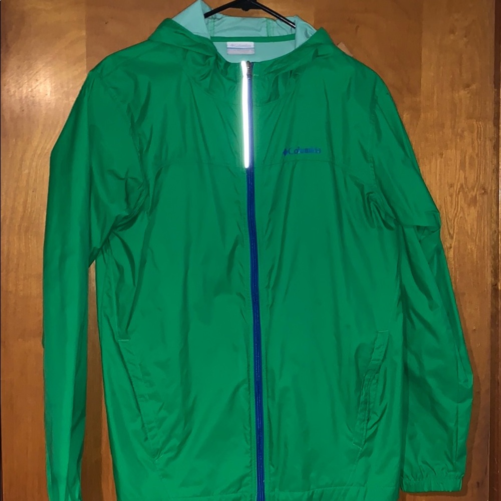 Columbia zip up rain coat